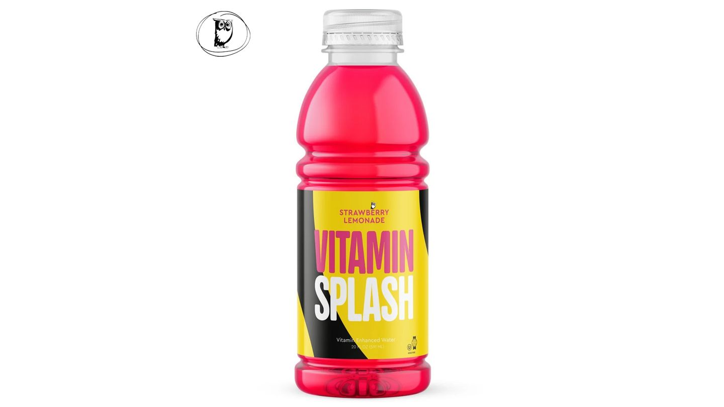 מים בטעם תות לימונדה דל קלוריות -  Vitamin Splash