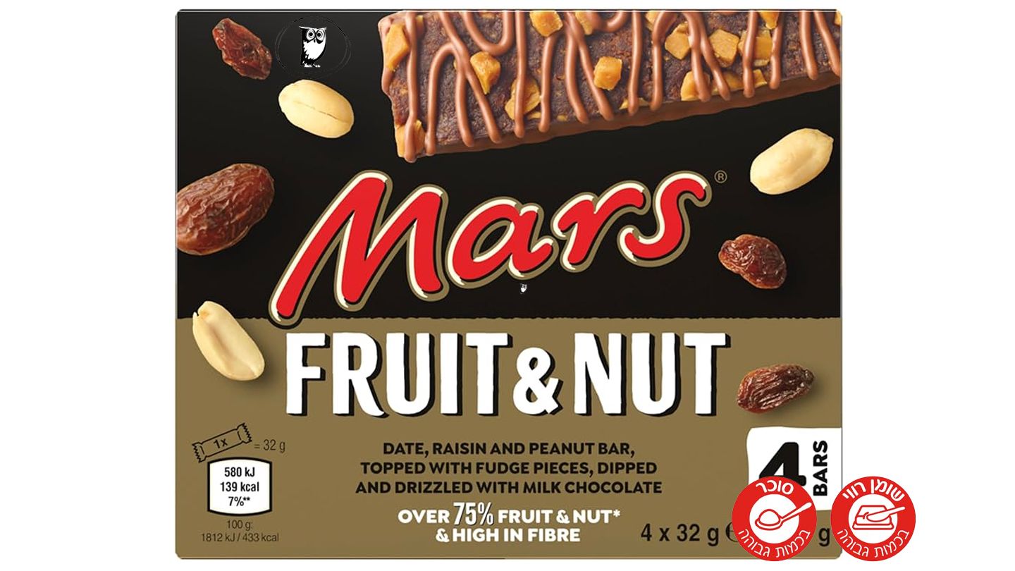 חטיפי פרוט אנד נאט בטעם מארס - MARS FRUIT & NUT
