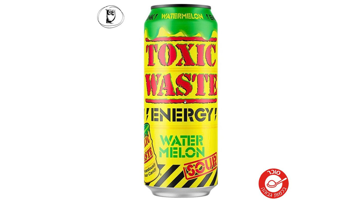 משקה אנרגיה מוגז בטעם אבטיח - Toxic Waste Energy Watermelon