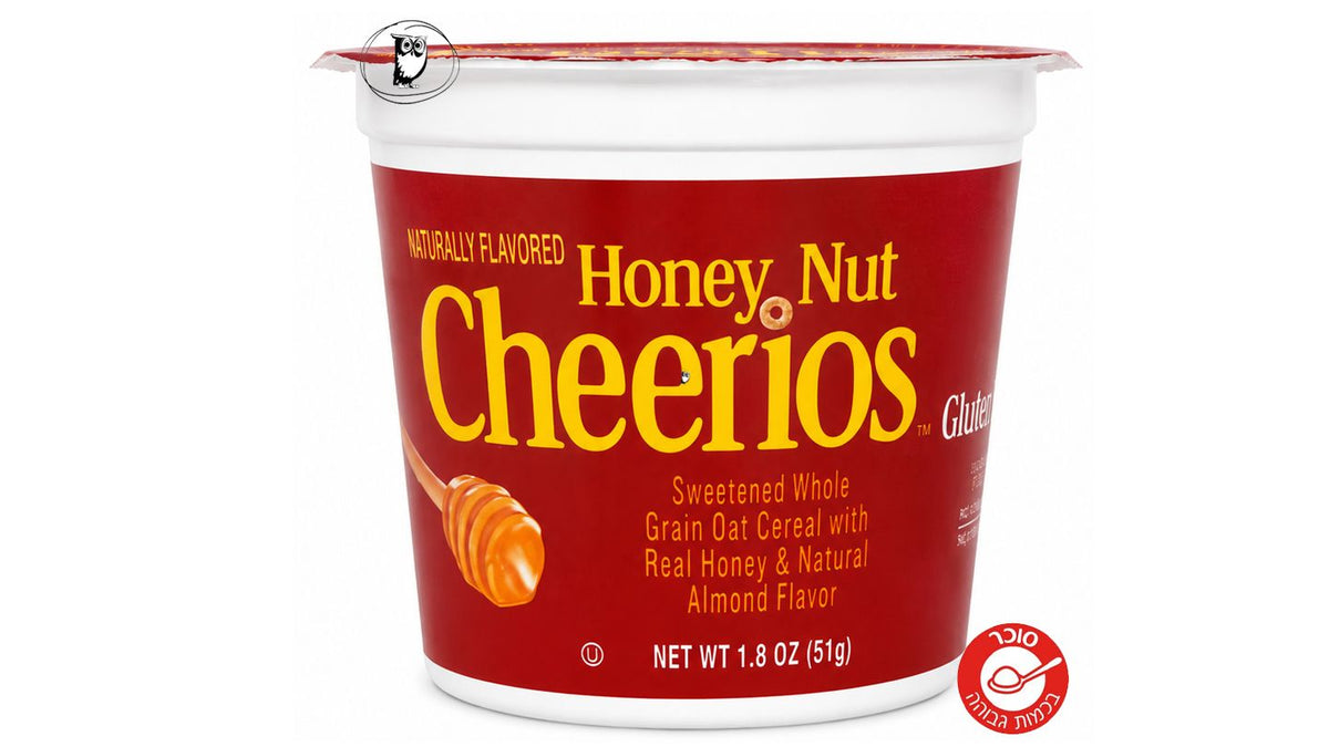 צ'יריוס עם דבש ושקדים - בכוס אישית  - HONEY NUT CHEERIOS
