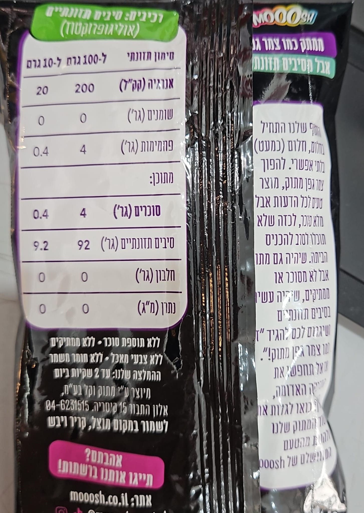 Uploaded ingredient image for צמר גפן מתוק  - MOOSH