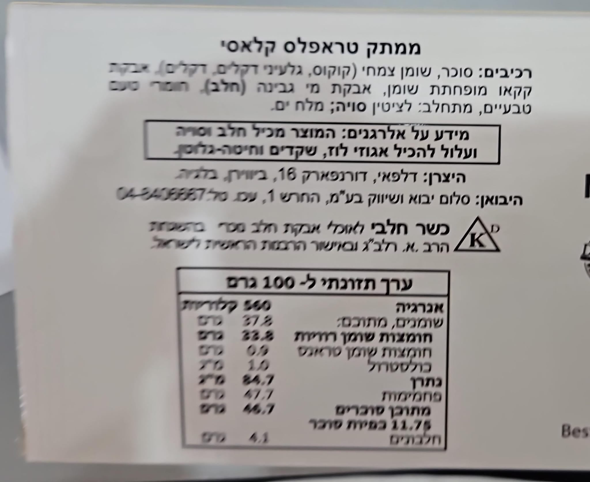 Uploaded ingredient image for מבחר פרליני טראפלס שוקולד בלגי במגוון טעמים במהדורת  