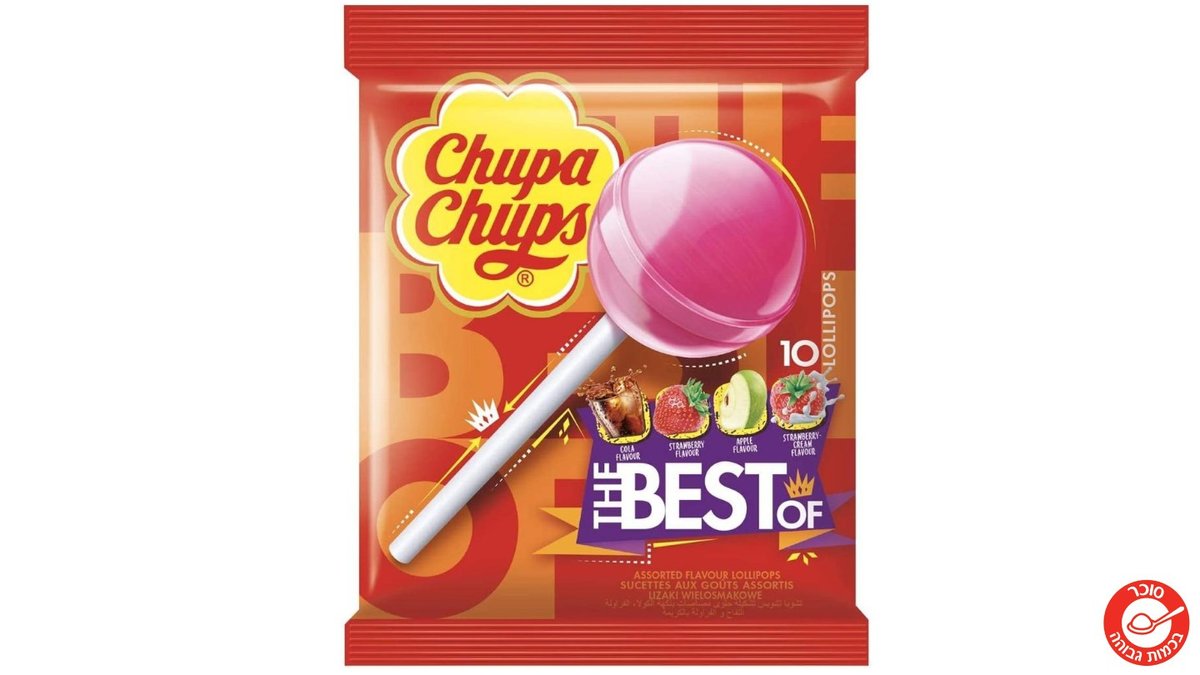צ'ופה צ'ופס מארז הנבחרת של סוכריות המקל - CHUPA CHUPS THE BEST OF