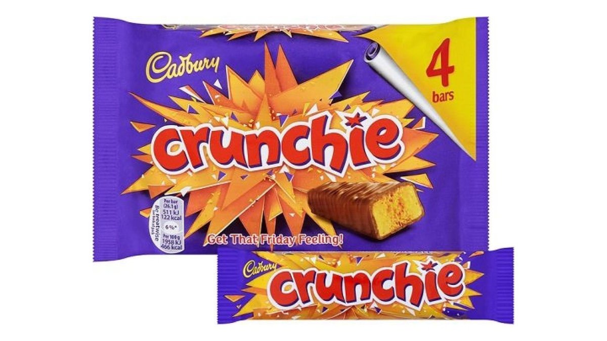 קדבורי קראנצ'י מארז 4 חטיפים - CADBURI CRUNCHIE