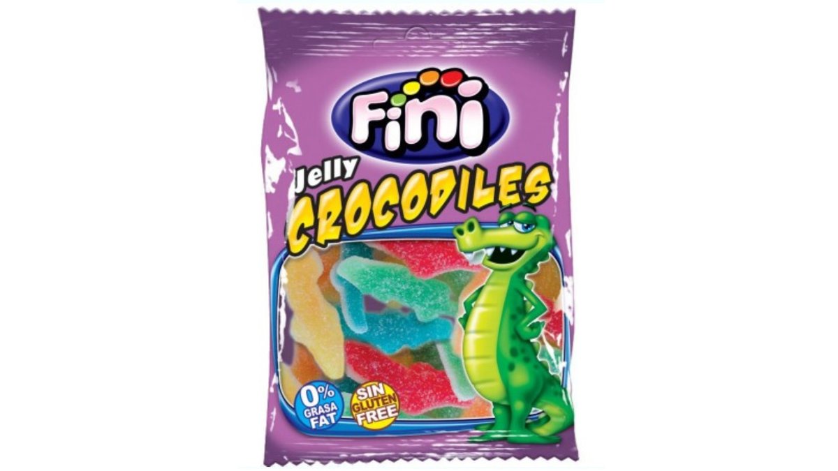 גומי פיני תנינים מסוכרים  - FINI CROCODILES