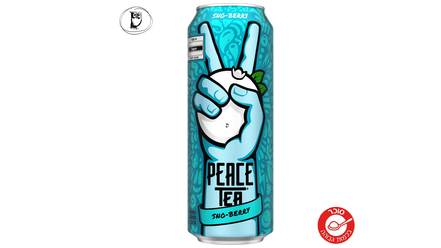 תה קר בטעם אוכמניות -Peace Tea Sno-Berry