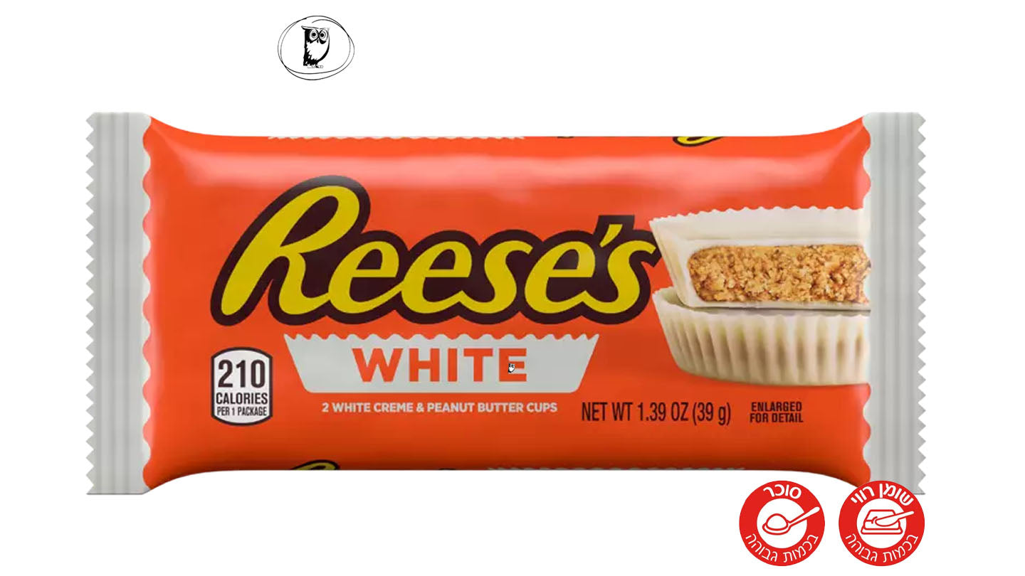 ריסס חטיף שוקולד לבן מלא בחמאת בוטנים - Reese’s White
