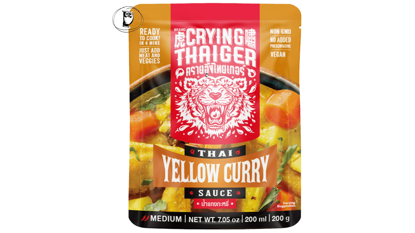 רוטב להכנת תבשיל קארי צהוב - Crying Thaiger Thai Yellow Curry Sauce