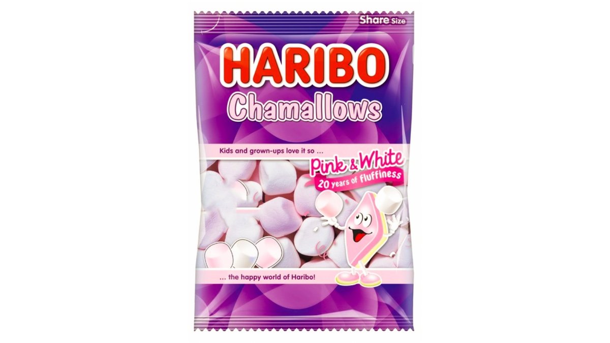 מרשמלו הריבו לבן ורוד - HARIBO CHAMALLOWS PINK & WHITE