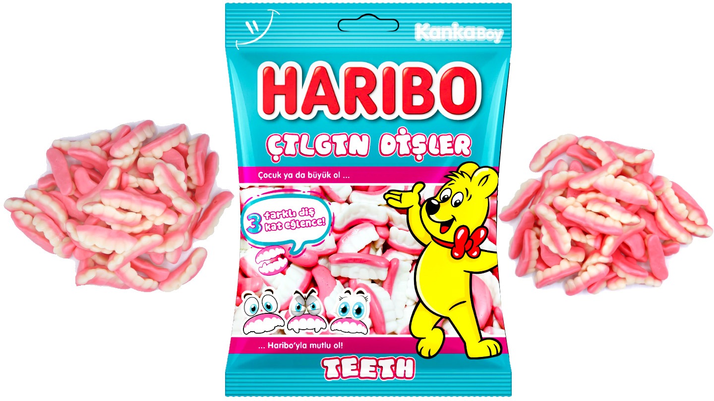 סוכריות גומי שיניים -  HARIBO TEETH