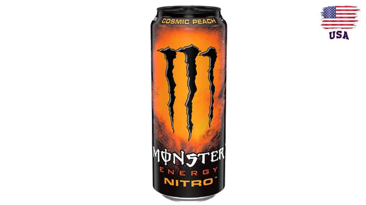 מונסטר ניטרו משקה אנרגיה בטעם אפרסק קוסמי -  Monster Energy Nitro Cosmic Peach