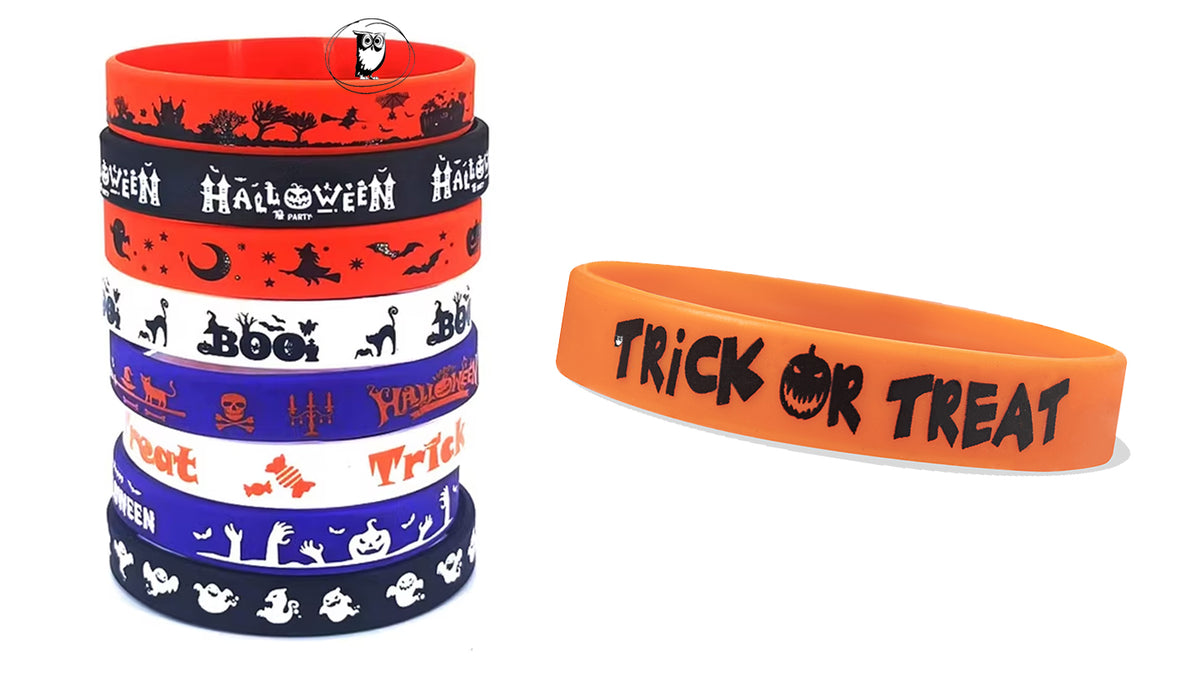 צמיד סיליקון צבעוני בעיצוב Halloween