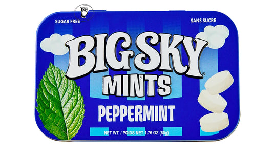 Big Sky Mints Peppermint  - סוכריות רענון בטעם מנטה