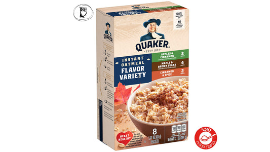 מארז מגוון טעמים של שיבולת שועל - Quaker Instant Oatmeal Flavor Variety