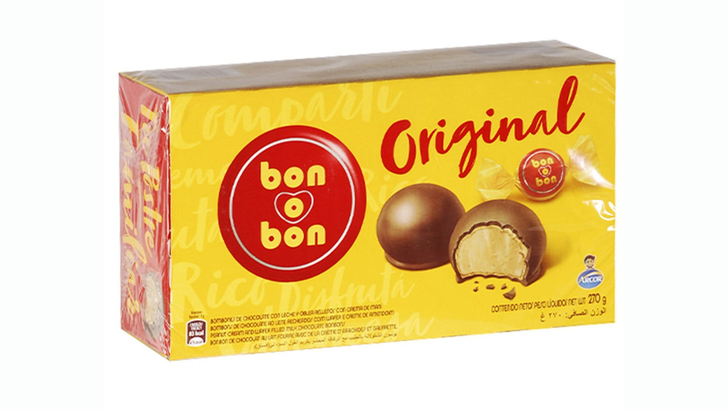 Bon Bon Personal sandwich cookie filled with peanut butter and milk chocolate coating BON BON