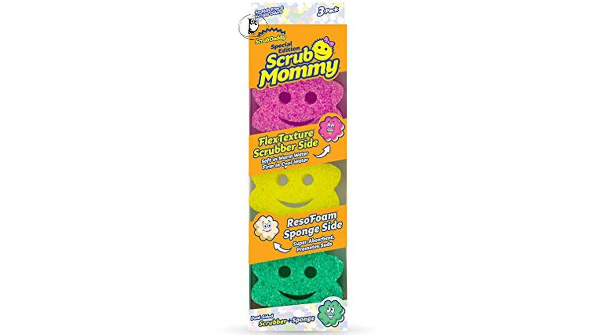 סקראב ממי 3 ספוגים במגוון צבעים - SCRUB MOMMY