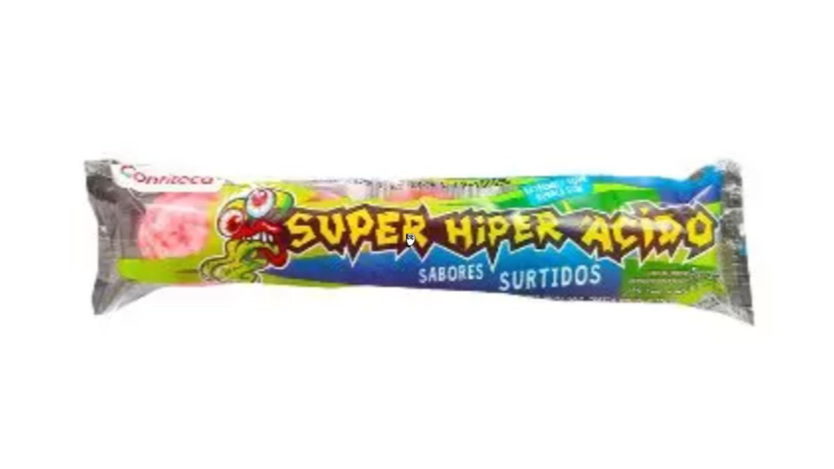 5 מסטיקים חמוצים מאוד בטעם תות - Super Hiper Acido