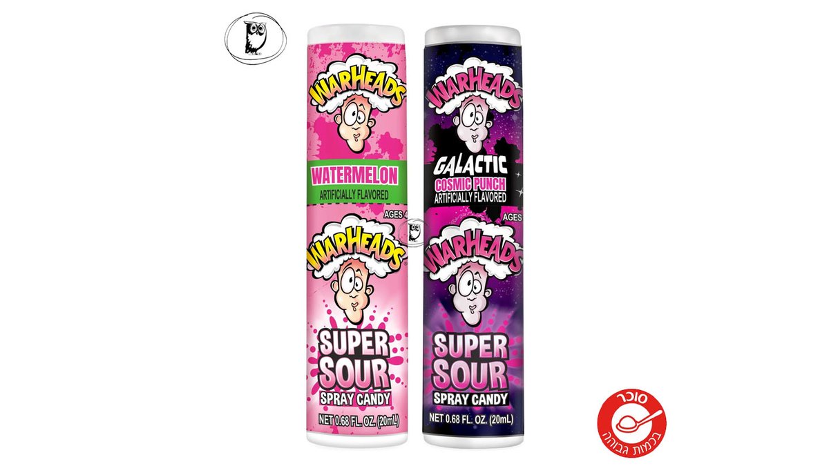 ספריי סופר חמוץ  - WARHEADS Super Sour Spray Candy