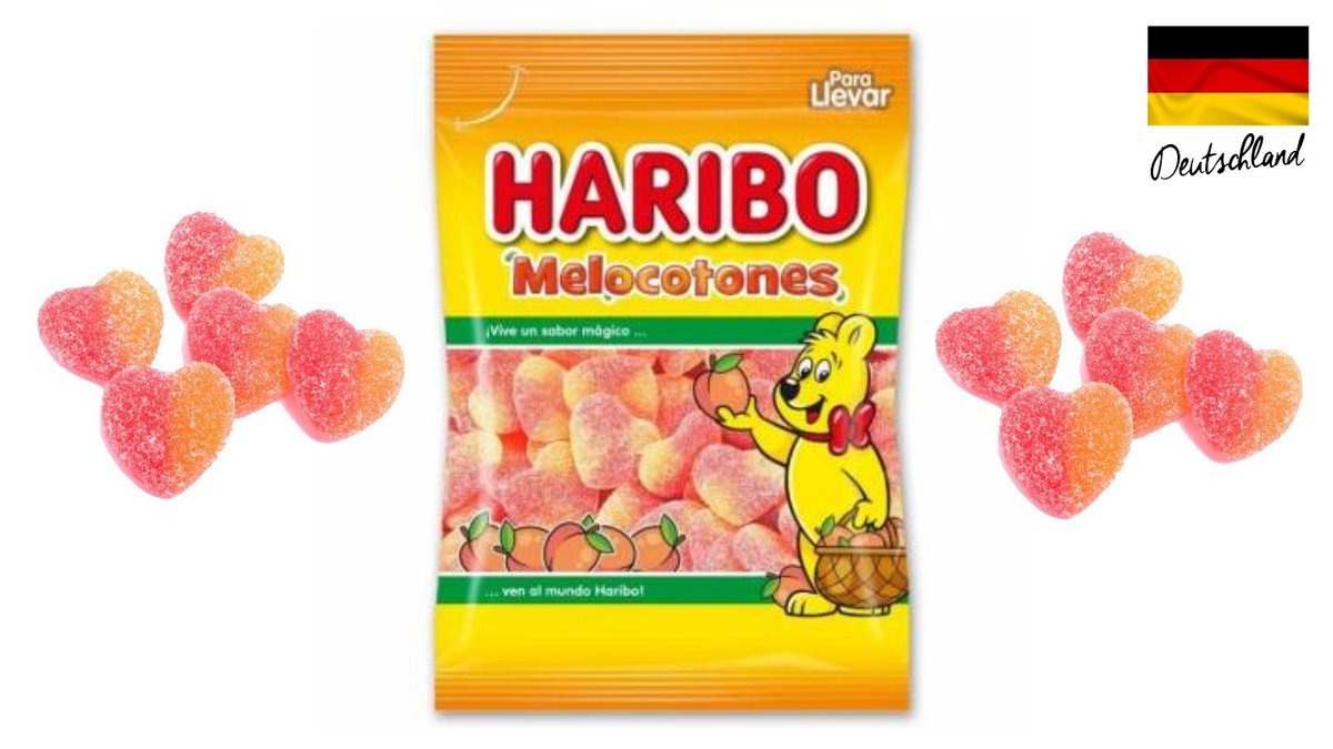 גומי הריבו אפרסק מסוכר  - HARIBO MELOCOTONES