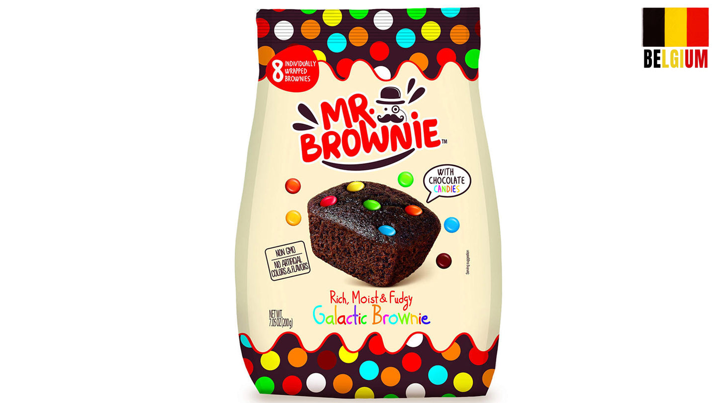 Pack of 8 personalized white chocolate brownies - Mr. Brownie White Chocolate Brownies