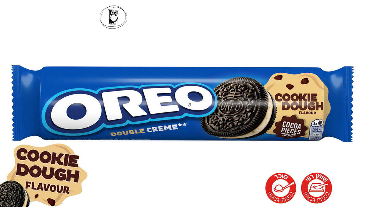 אוריאו דאבל קרם בטעם בצק עוגיות Oreo Double Creme Cookie Dough