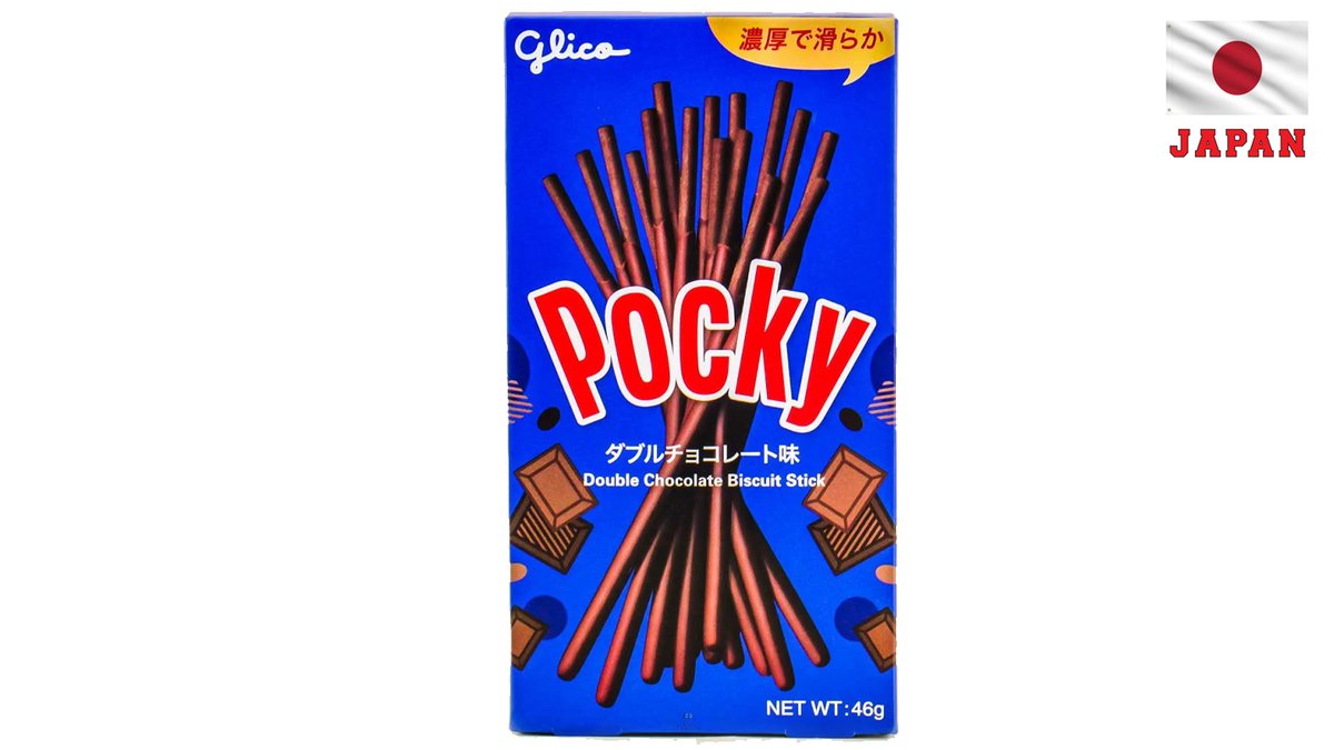 POCKY DOUBLE CHOCO - Chocolate-flavored biscuit sticks with chocolate coating