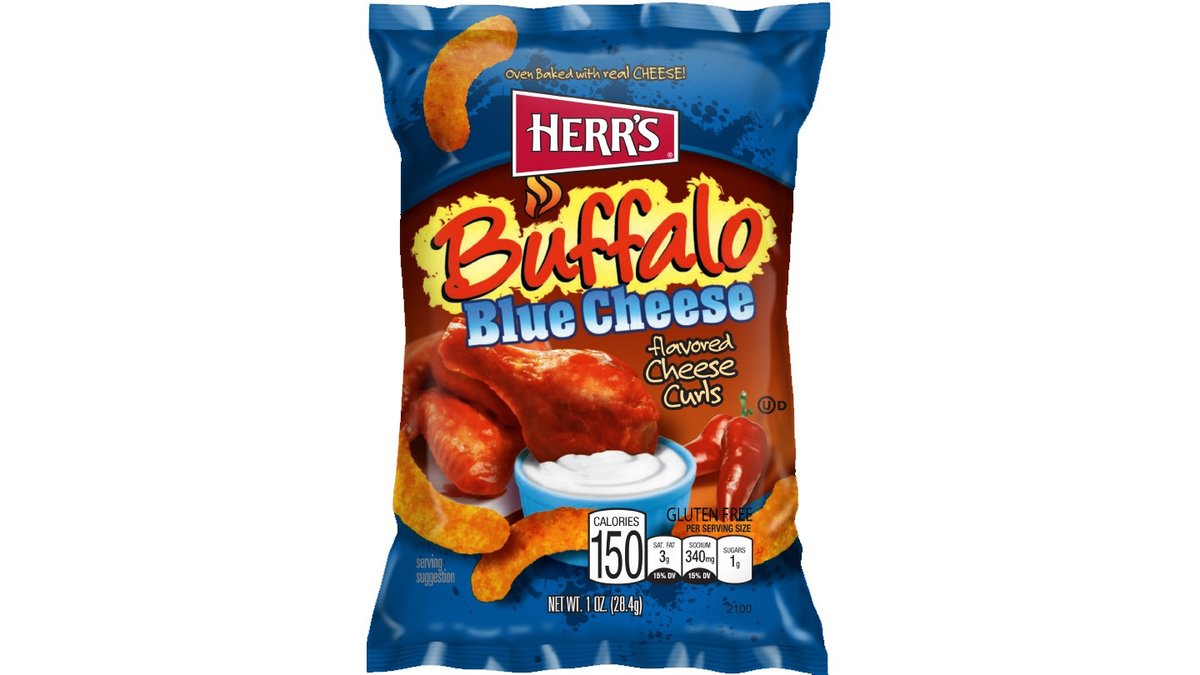 הר'ס חטיף בטעם גבינה כחולה - HERR'S