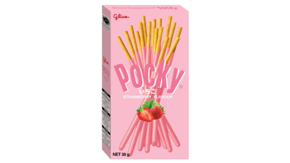 פוקי מקלות בסקוויט עם ציפוי בטעם תות - POCKY STRAWBERRY