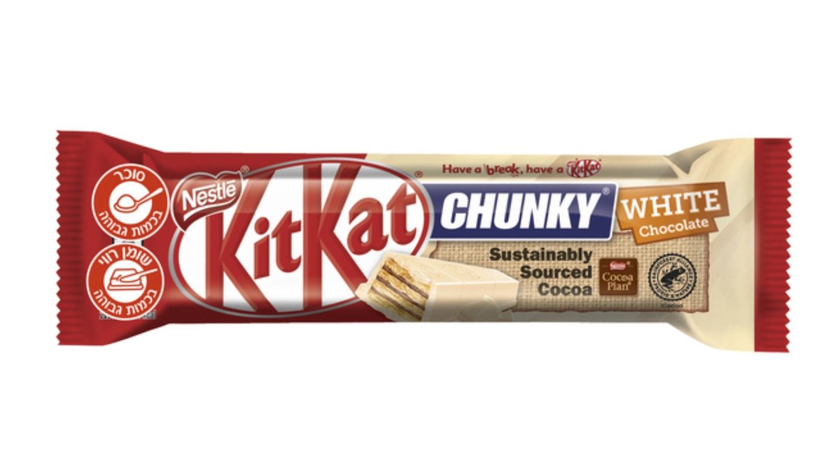 קיט קט צ'נקי שוקולד לבן  KITKAT CHUNKY