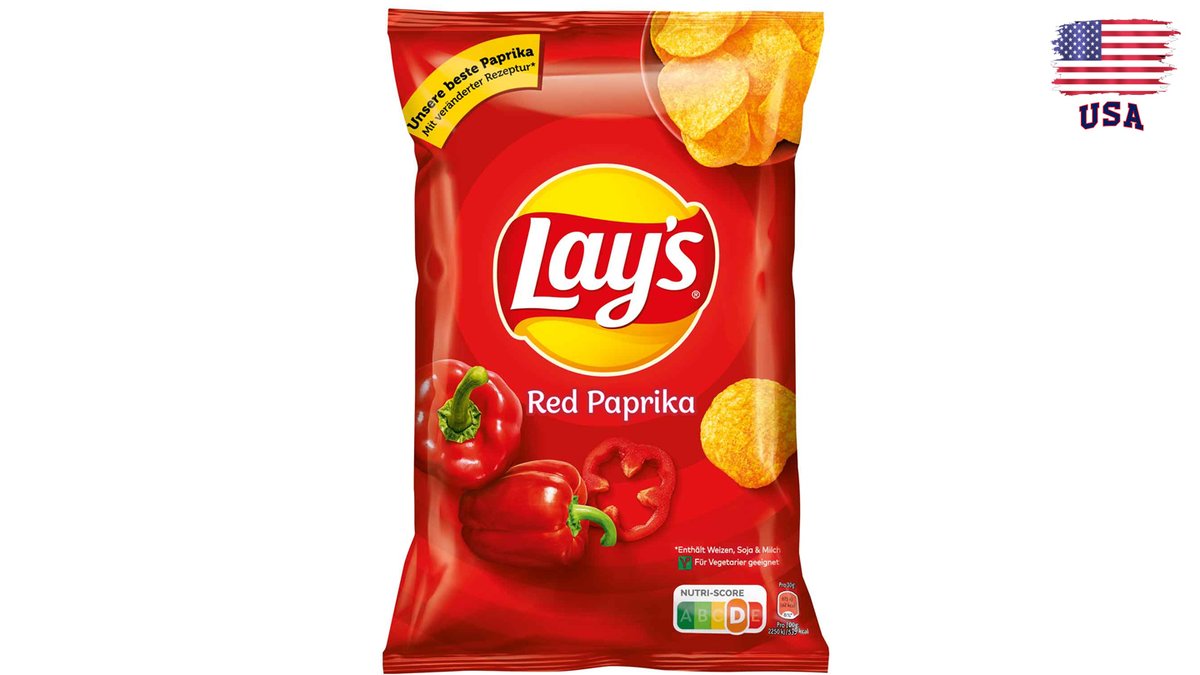 לייז צ'יפס בטעם פפריקה אדומה LAYS RED PAPRIKA