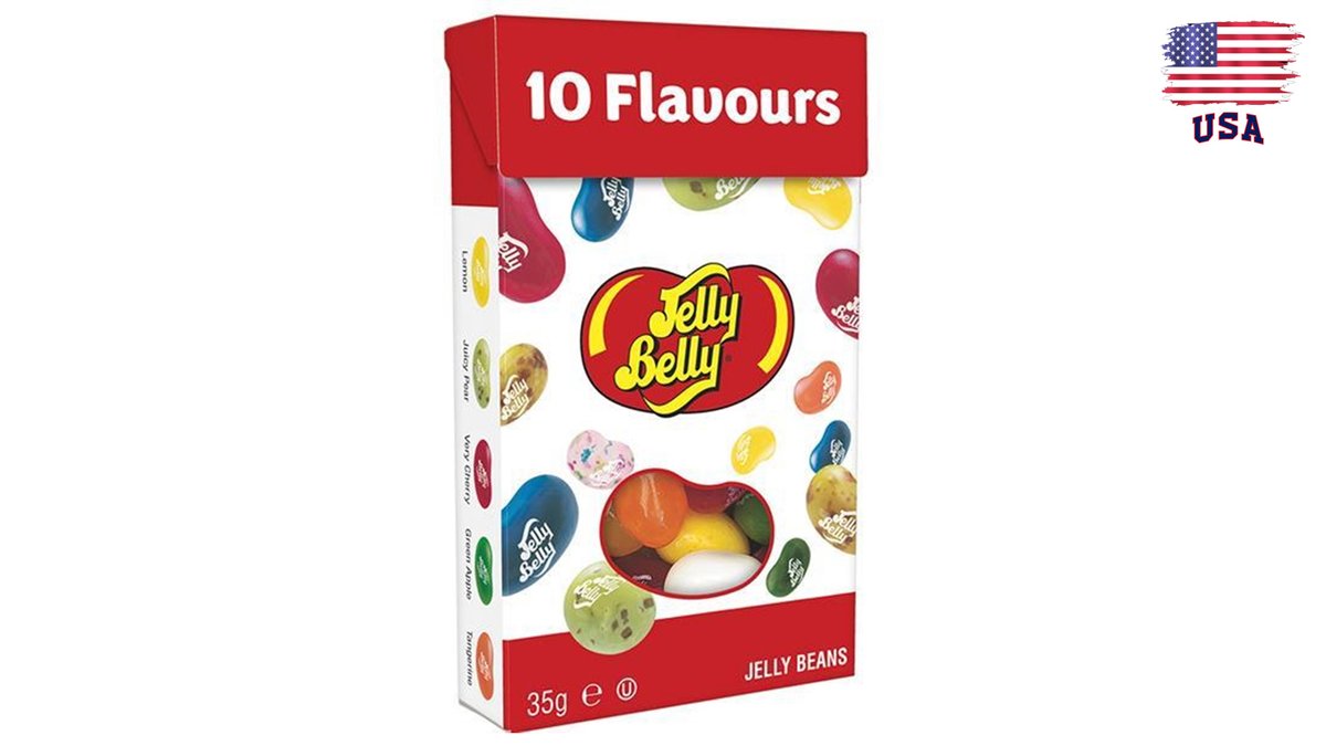 ג'לי בלי סוכריות במיקס 10 טעמים בקופסה קטנה -Jelly Belly 10 Flavorurs