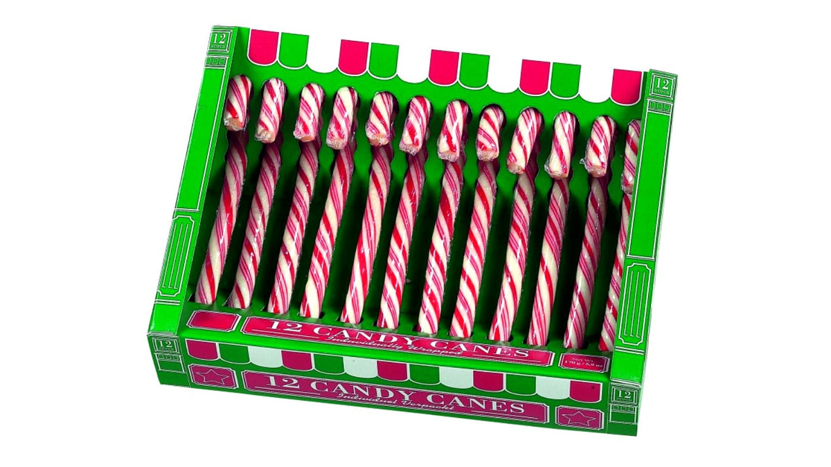 מארז 12 מקלות סבא בטעם מנטה - CANDY CANES