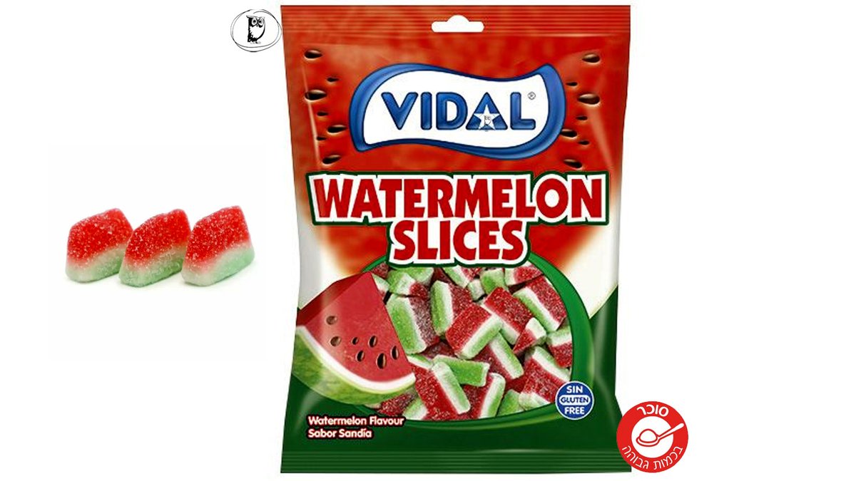 שקית חצי ק"ג- גומי אבטיח מסוכר- VIDAL