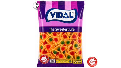 שקית חצי ק"ג- גומי בצורת משולשי פיצה - VIDAL