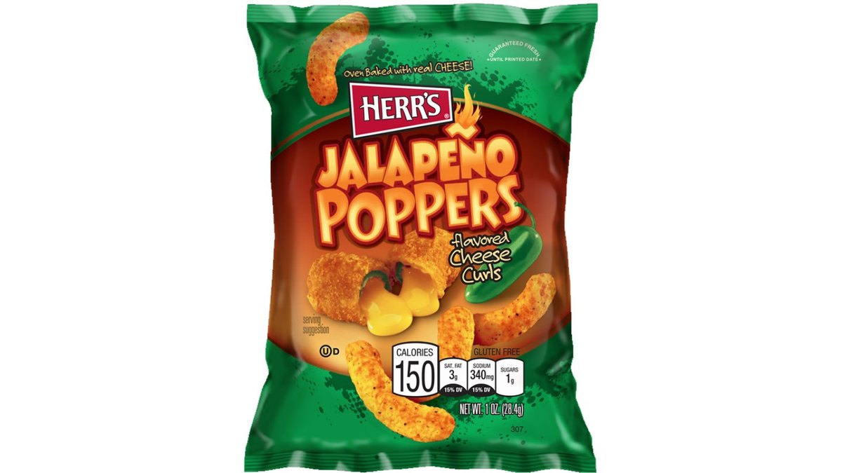 הר'ס חטיף בטעם חלפיניו חריף עם צ'דר -HERR'S