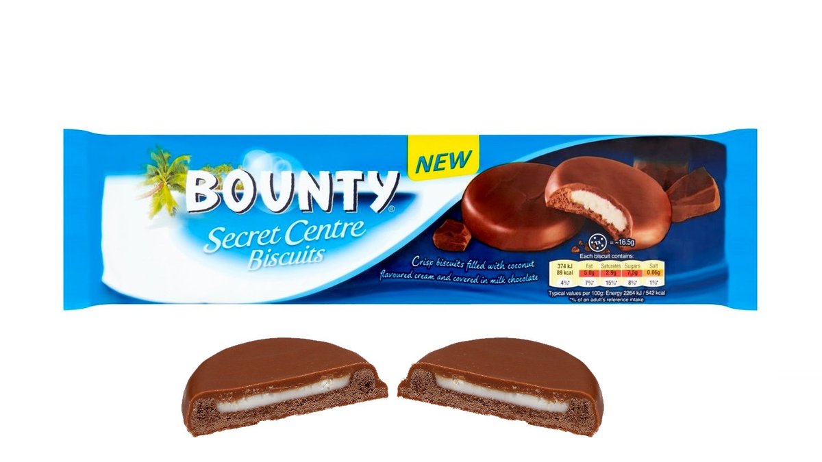 Bounty Chocolate Coconut Cookies - Bounty Secret Centre Biscuits