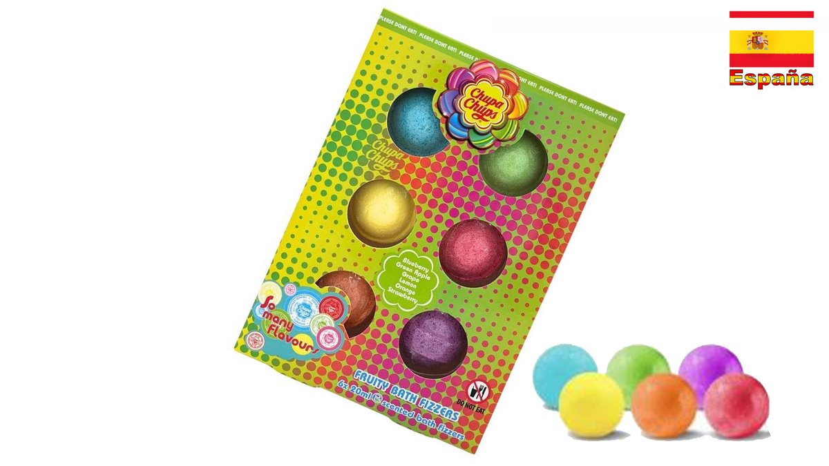 Chupa Chups Fruity Bath Fizzers - Chupa Chups Bath Soap Bombs 6 units