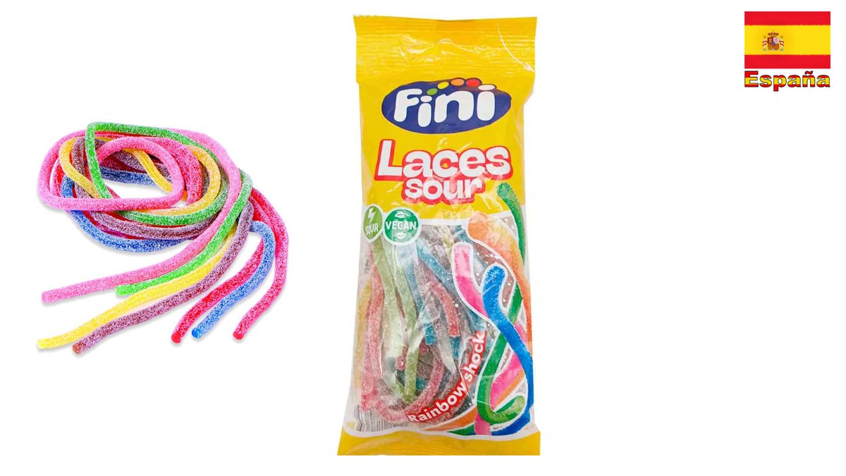 פיני גומי שרוכים חמוצים בטעמי פירות  - FINI LACES SOUR