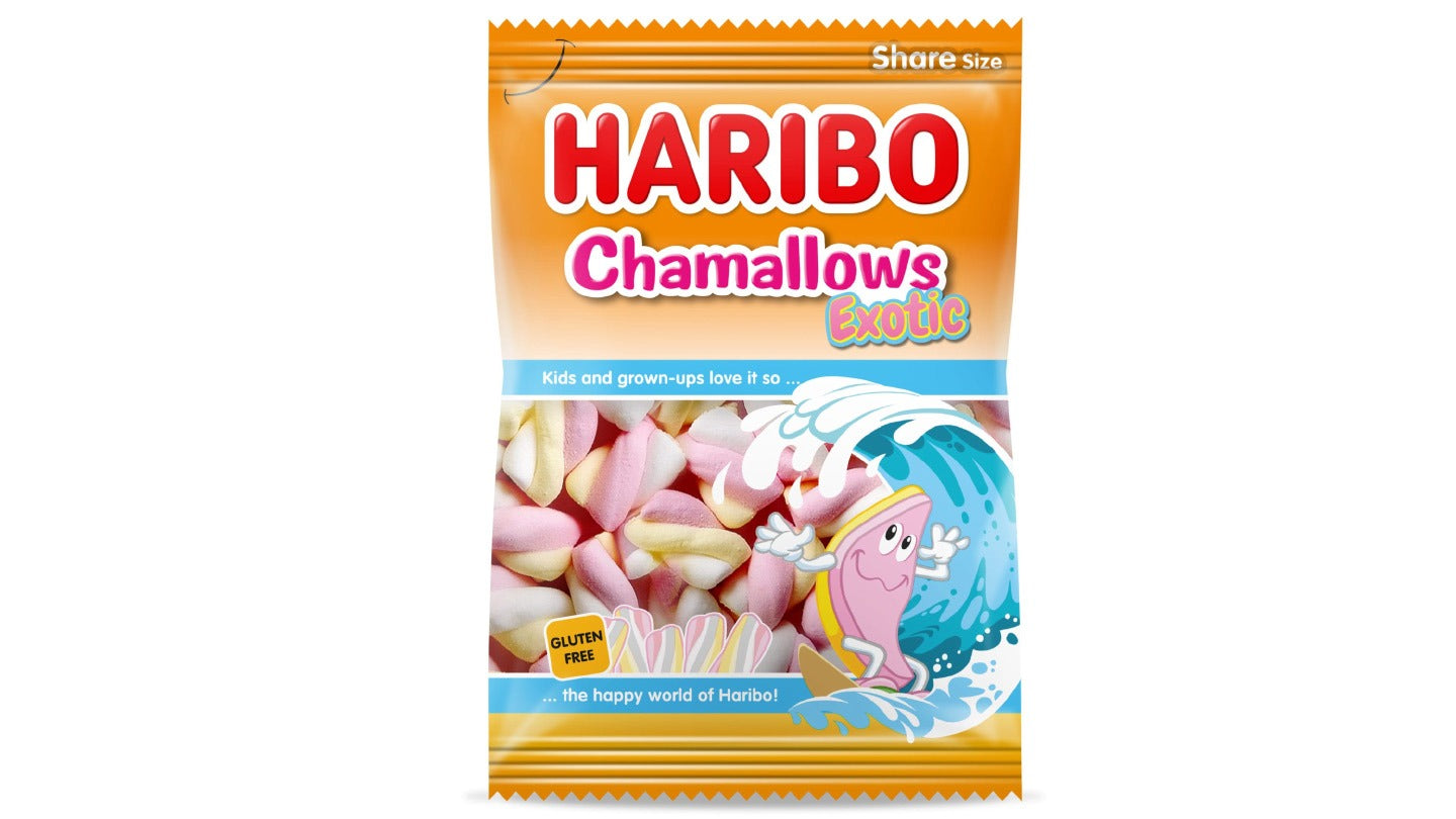 حلوى مارشميلو هاريبو على شكل فراولة مسكرة - هاريبو تشامالوز روبينو فراولة