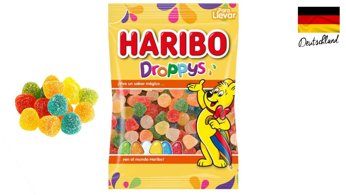 HARIBO DROPPYS sugar-coated gum in the form of small balls