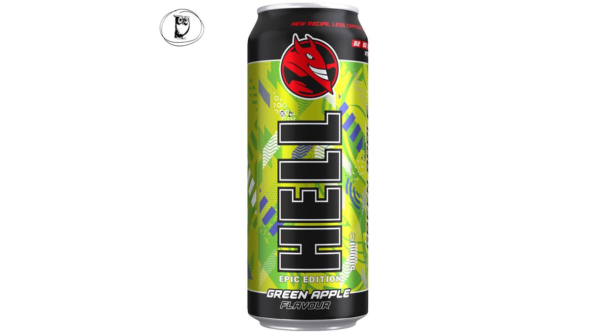 משקה אנרגיה בטעם תפוח ירוק - HELL GREEN APPLE