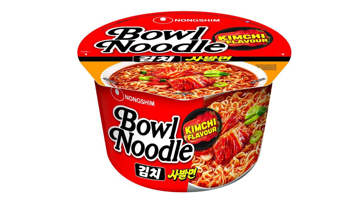 ראמן נודלס קימצ'י בקערה אדומה - Nongshim Bowl Noodle KIMCHI