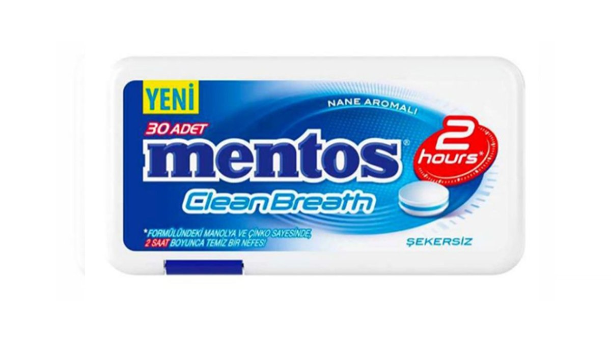 מנטוס סוכריות בטעם מנטה כחול- MENTOS CLEAN BREATH