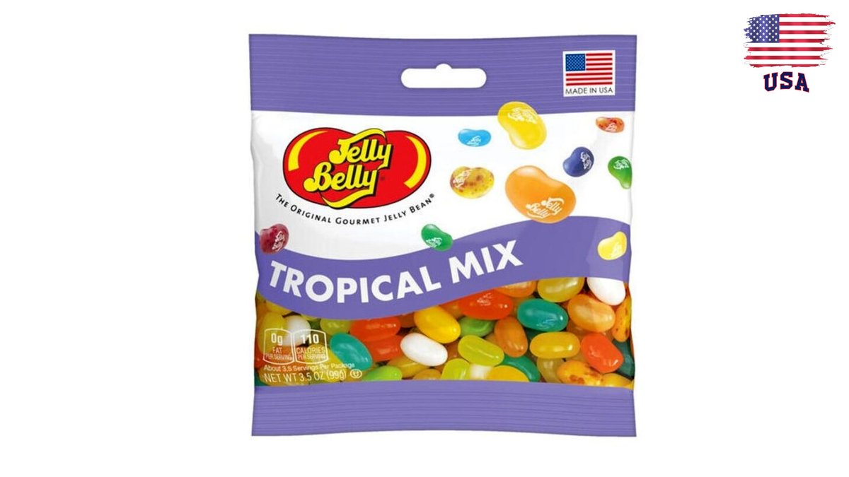 ג'לי בלי סוכריות גומי בטעמי פירות טרופיים-  Jelly Belly Tropical Fruit