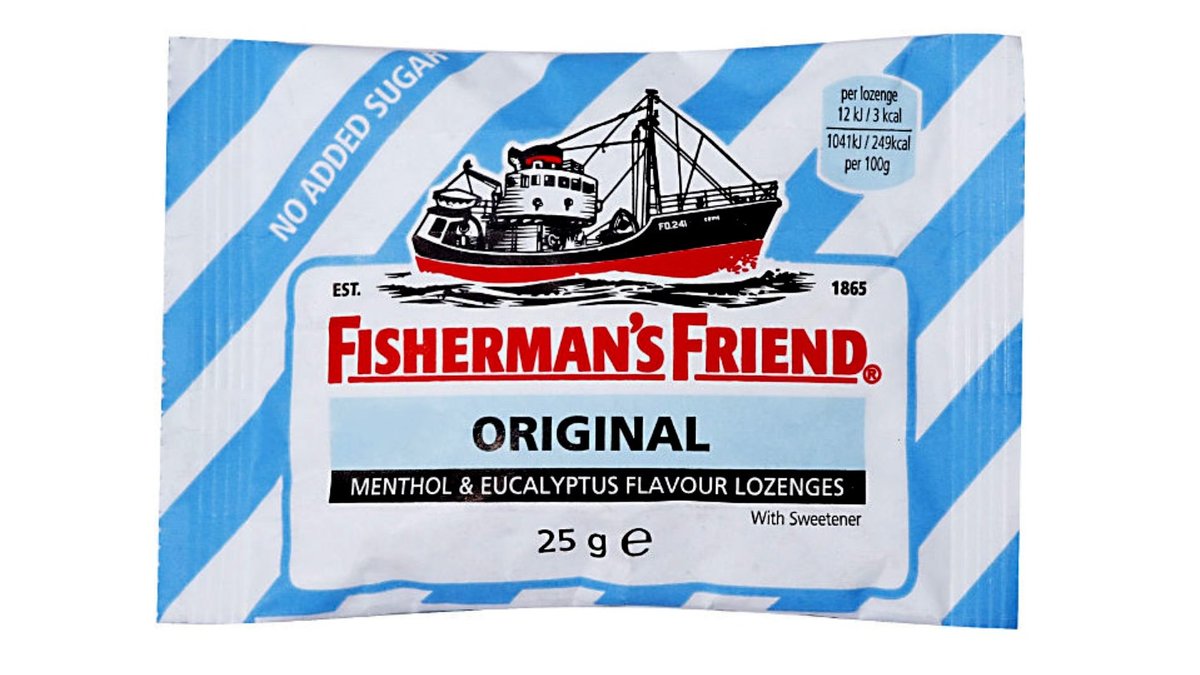 סוכריות מנטה אקילפטוס ללא סוכר -תכלת ORIGINAL FISHERMAN'S FRIEND
