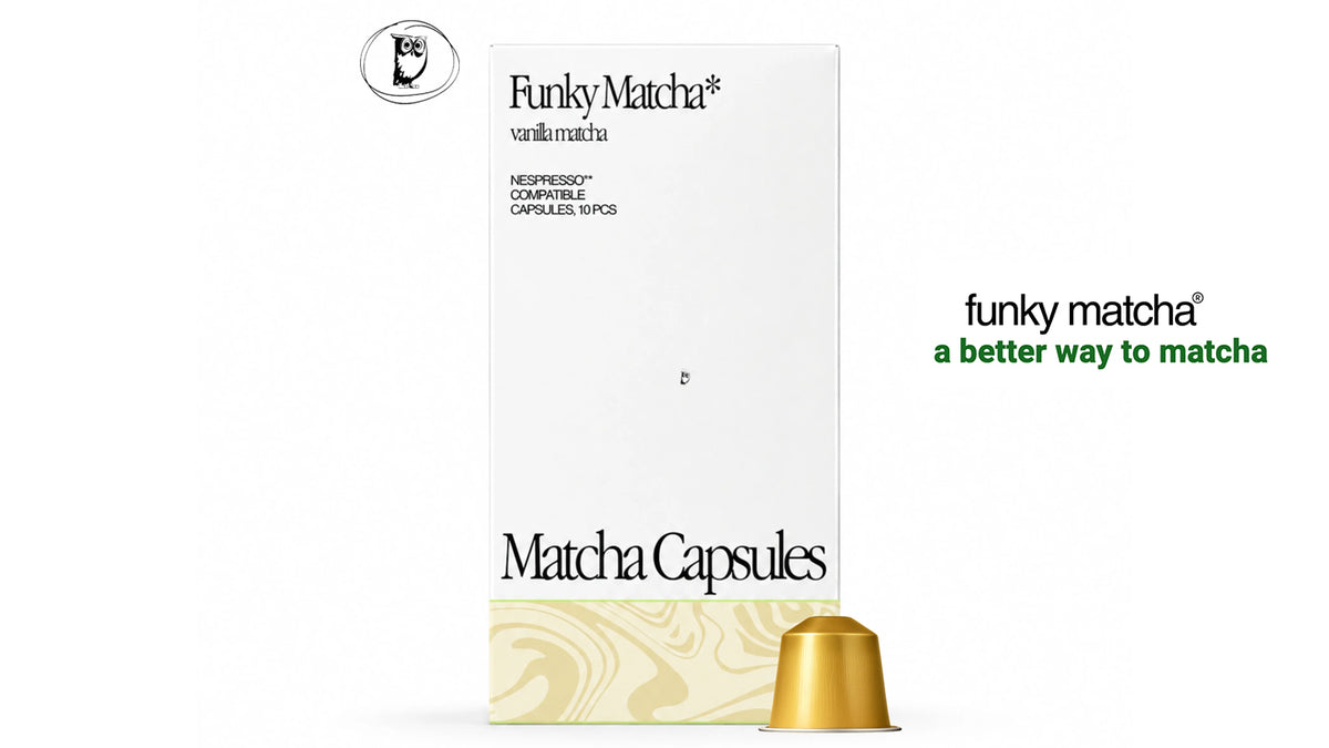 קפסולות מאצ'ה בטעם וניל - Funky Matcha Vanilla