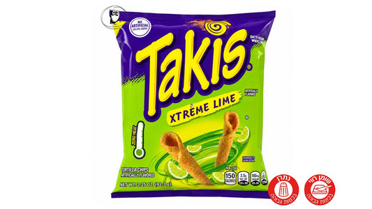 חטיף תירס חריף בטעם ליים - Takis Xtreme Lime