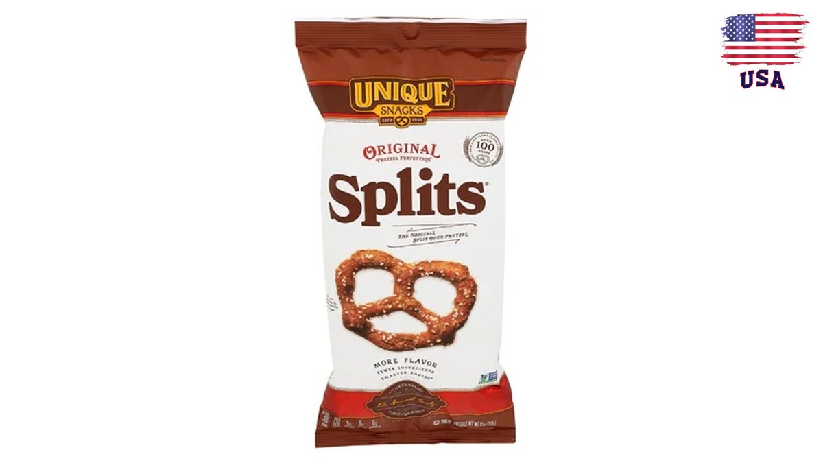Crispy pretzel with natural flavor - UNIQUE Pretzels splits