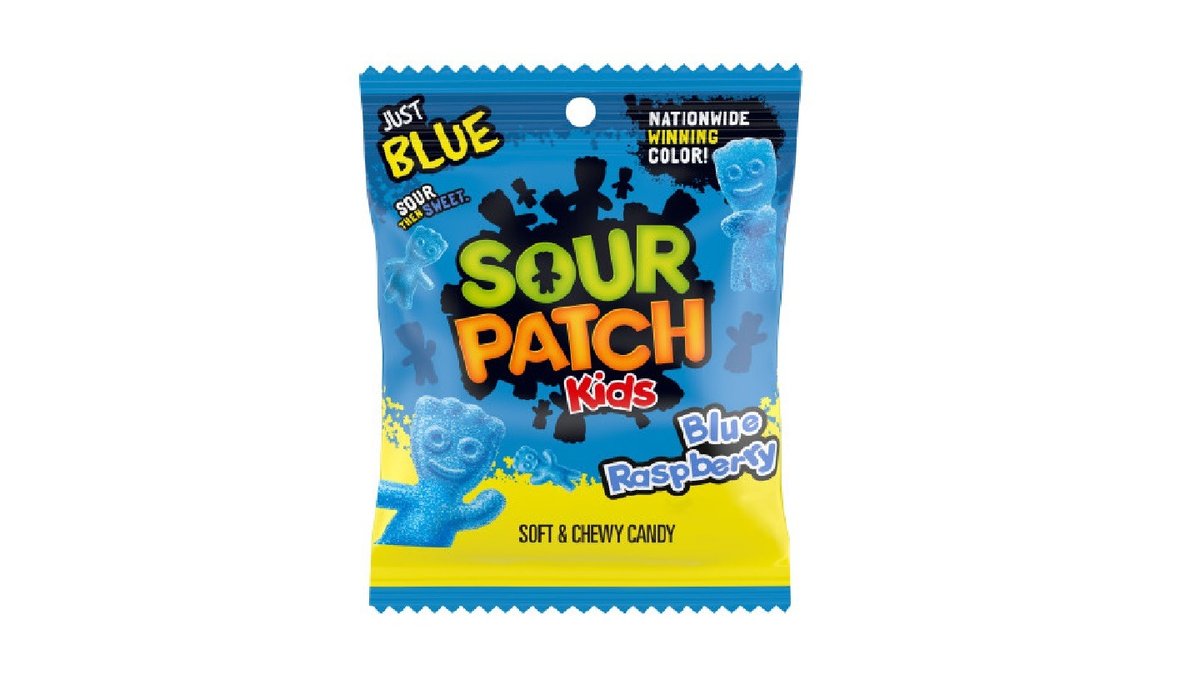 גומי סאוור פאץ' חמוץ בטעם פטל כחול  - Sour Patch Kids Blue raspberry