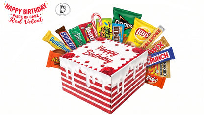 סוויטבוקס יומולדת חתכת עוגת רד ולווט - Piece Of Cake- Red Velvet SweetBox